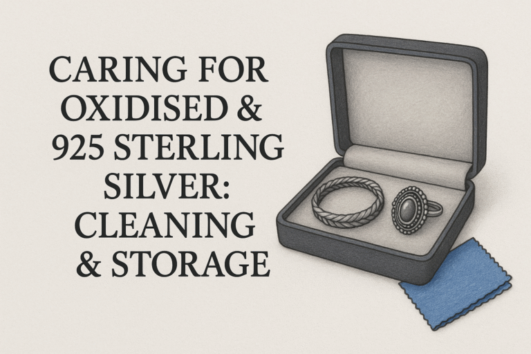 Caring for Oxidised & 925 Sterling Silver: Cleaning & Storage
