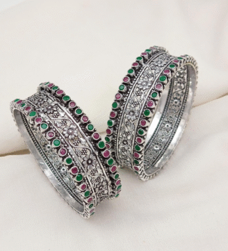 Antique Floral Bangles