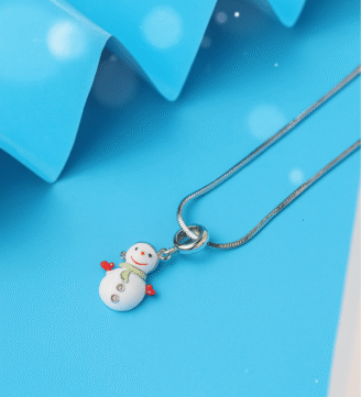 Kids Chain with Snowman Pendant