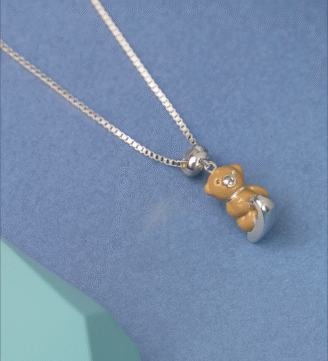 Kids Chain with Teddy Bear Pendant