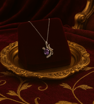 Lightweight Silver Chain with Pendant