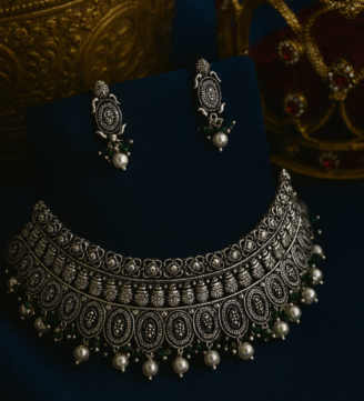 Silver Antique Choker