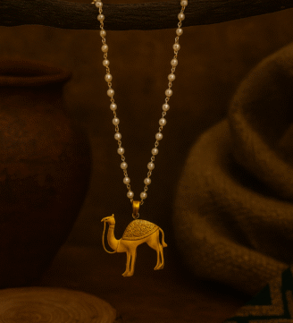 Pearl Chain with Camel Pendant