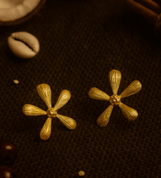 925 Silver Flower Earrings